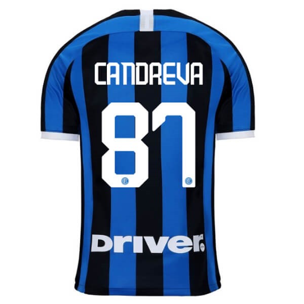 Replicas Camiseta Inter NO.87 Candreva 1ª 2019/20 Azul